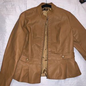 Tan Leather Baccini Jacket